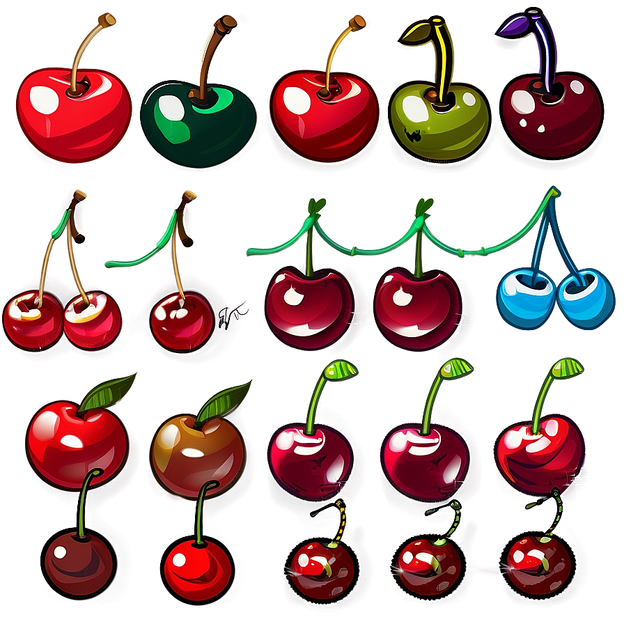 Bunch Of Cherries Png 05212024 PNG image