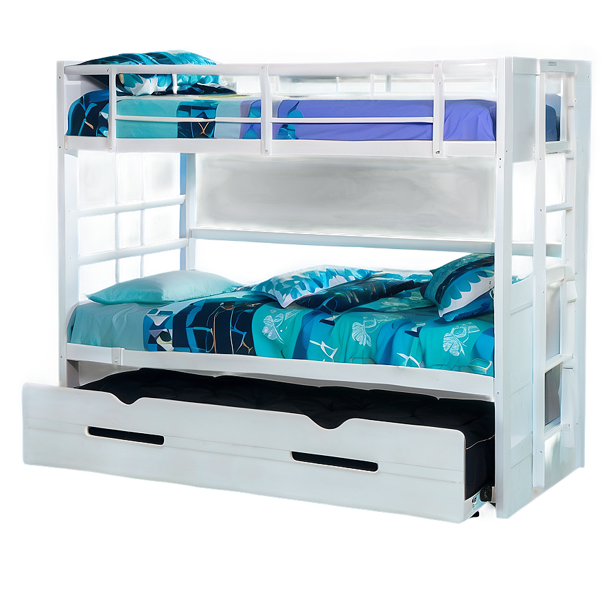 Bunk Bed With Trundle Png 06132024 PNG image