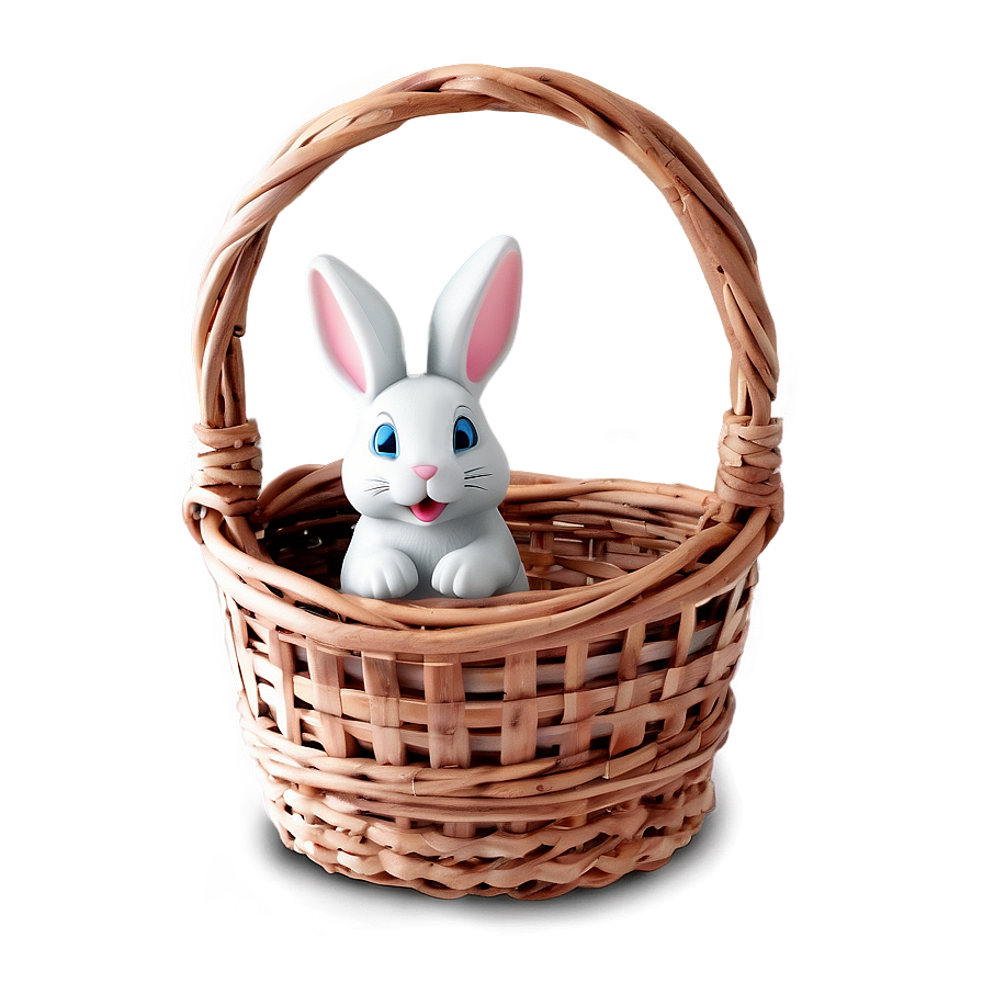 Bunny In Basket Png Jkg PNG image