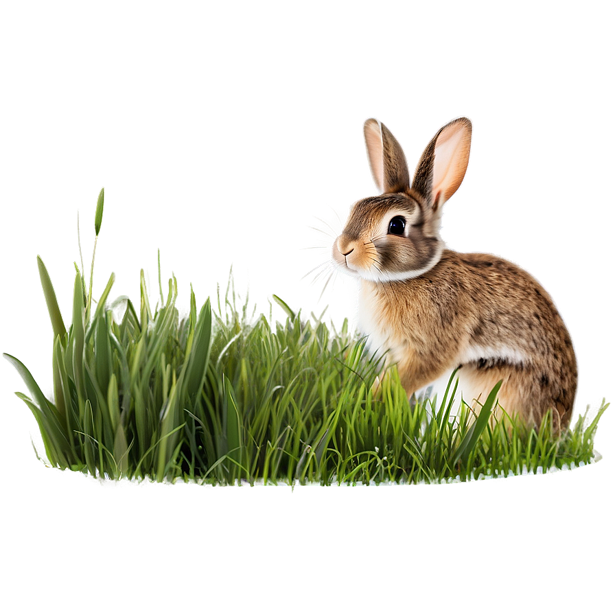 Bunny In Grass Png Lnw PNG image