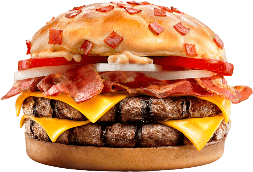 Burger King Cheesy Bacon Burger PNG image