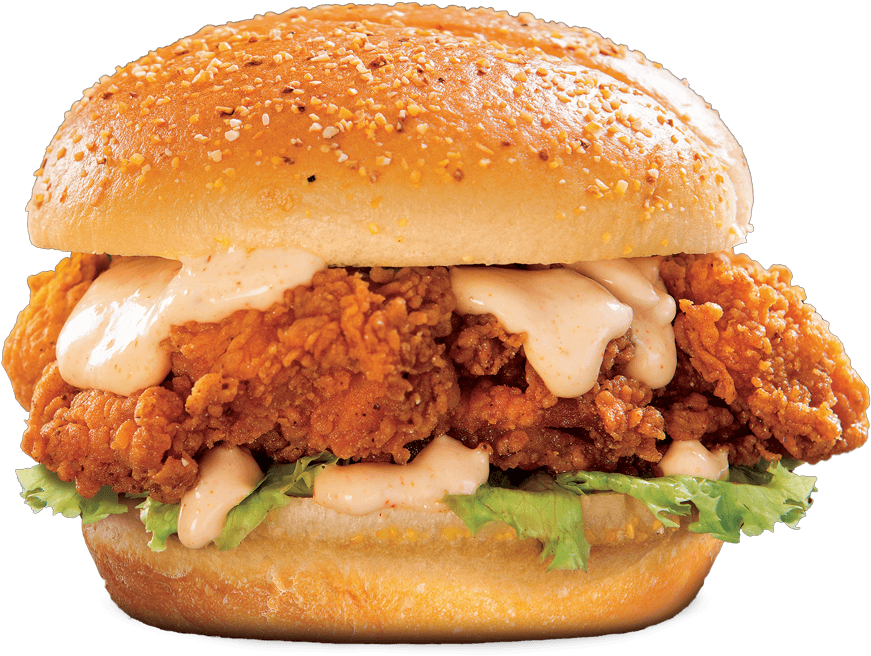 Burger King Crispy Chicken Sandwich PNG image