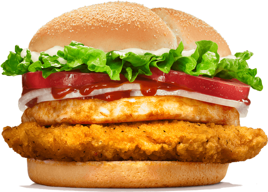 Burger King Crispy Chicken Sandwich PNG image