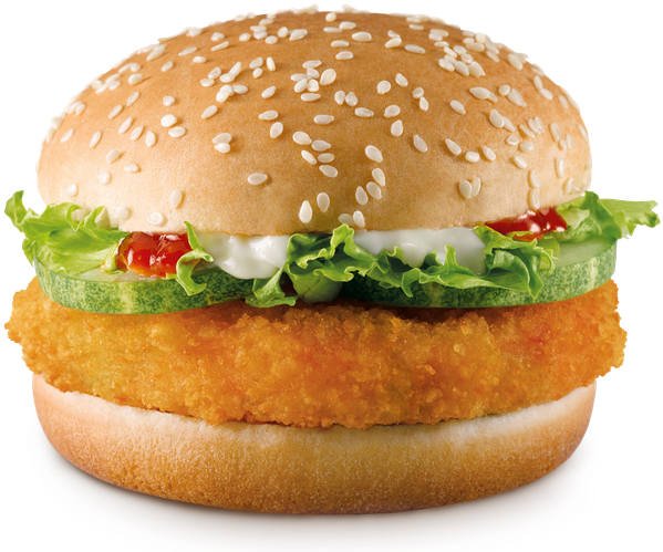 Burger King Crispy Chicken Sandwich PNG image