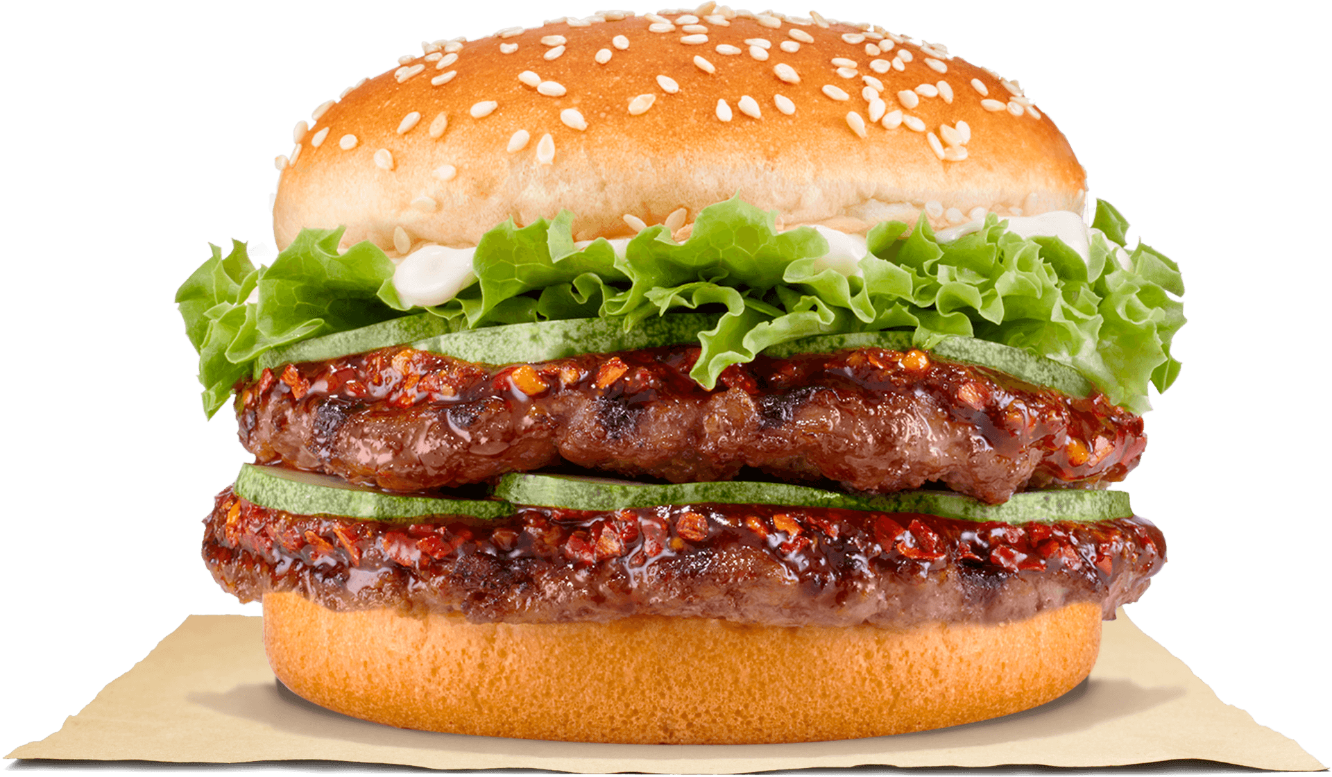 Burger King Double Whopper Sandwich PNG image
