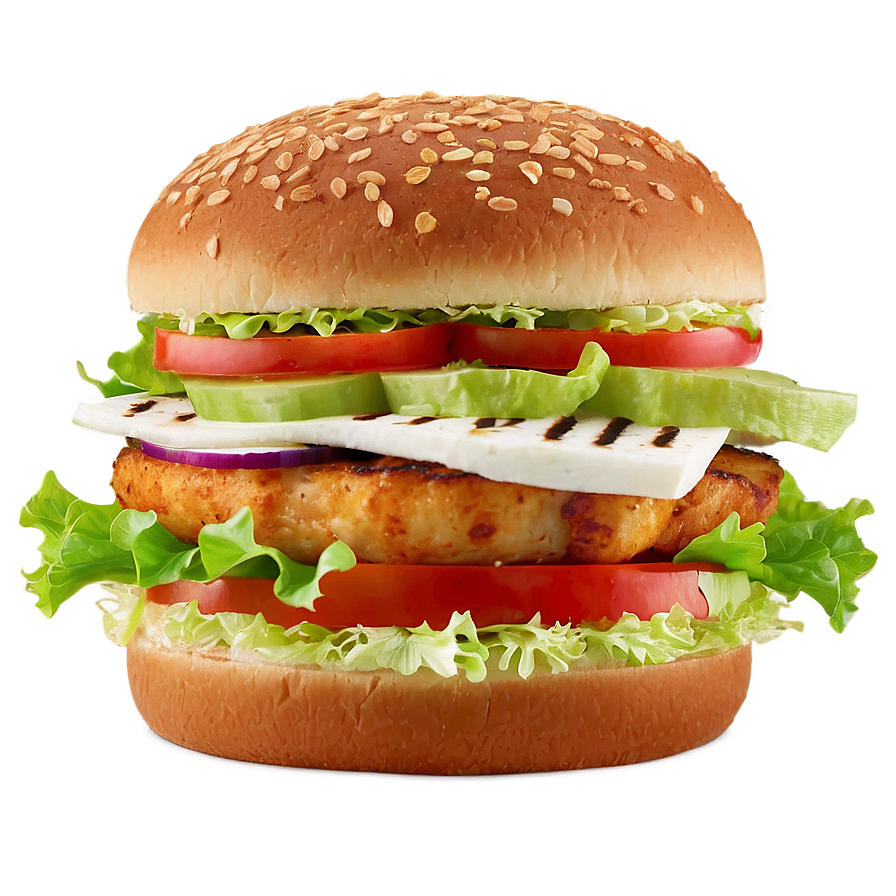 Burger King Grilled Chicken Sandwich Png Jyt PNG image