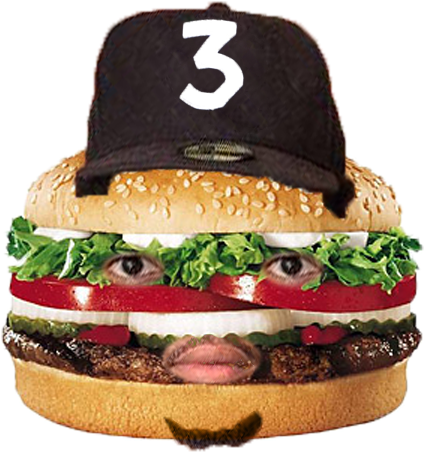 Burger King Human Face Hat PNG image