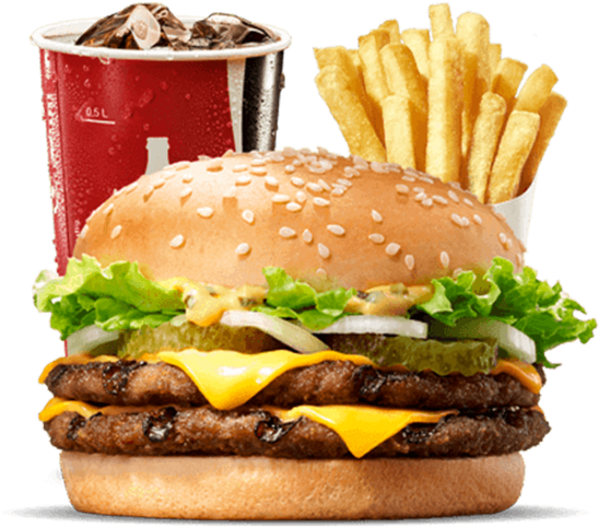 Burger King Meal Combo PNG image