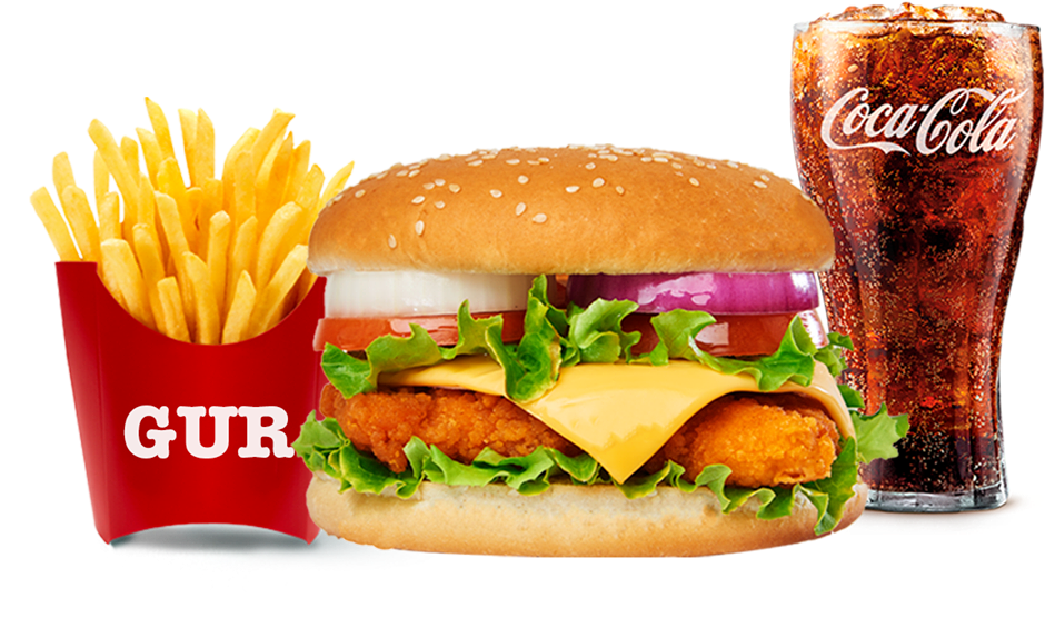 Burger King Meal Combo PNG image