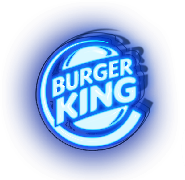 Burger King Neon Sign Logo PNG image