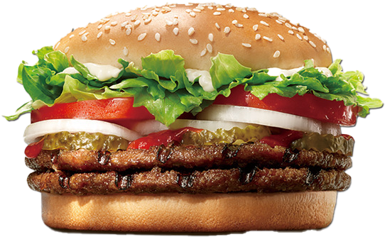 Burger King Whopper Sandwich PNG image