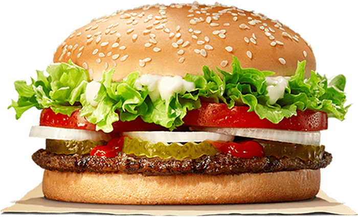 Burger King Whopper Sandwich PNG image