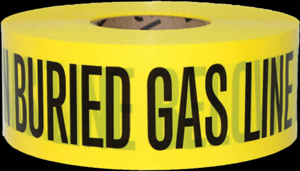 Buried Gas Line Warning Tape PNG image