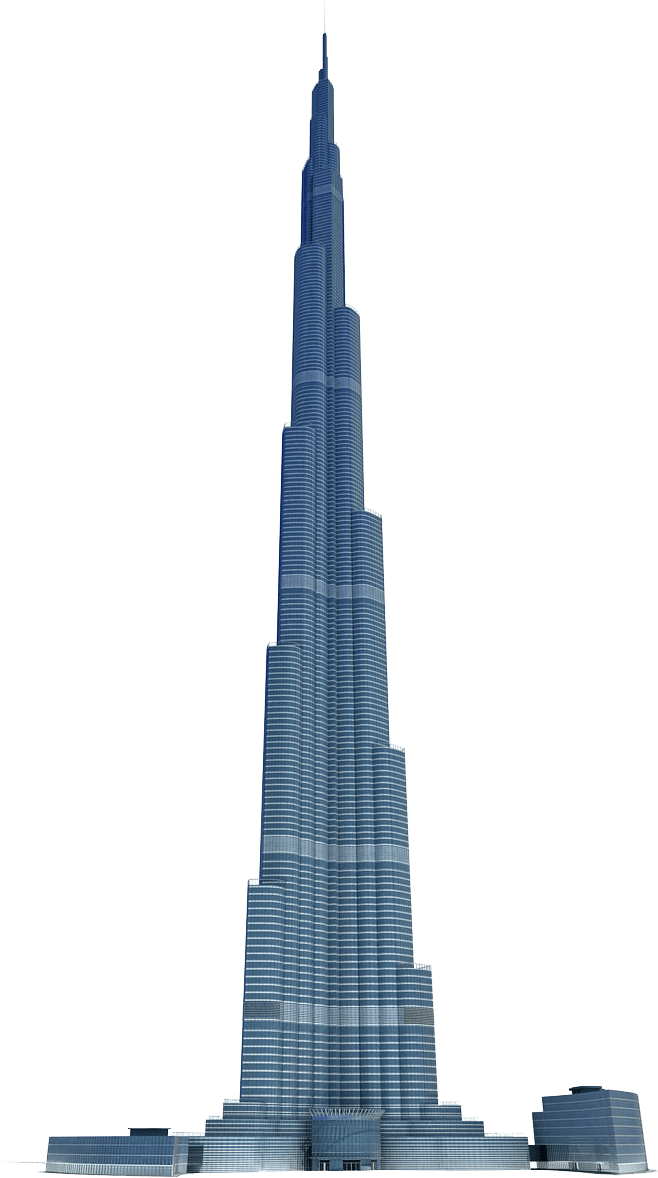 Burj Khalifa Dubai Skyline Icon PNG image