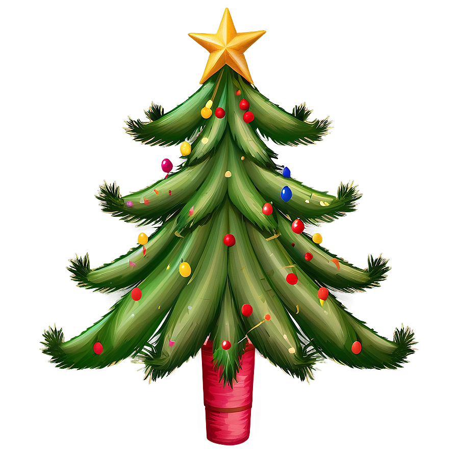 Burlap Christmas Tree Star Png 52 PNG image