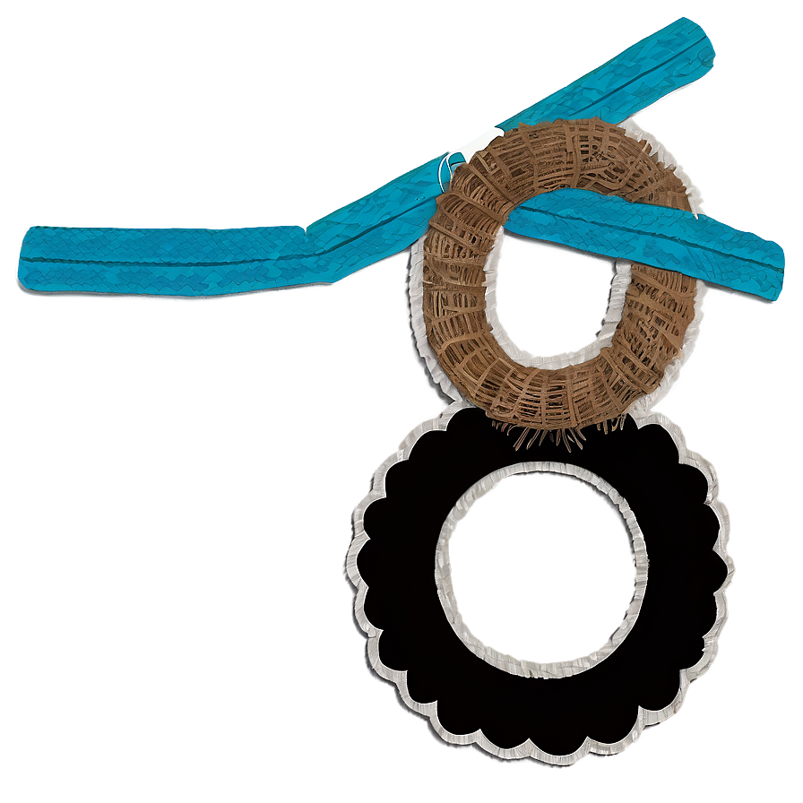 Burlap Country Wreath Png 76 PNG image