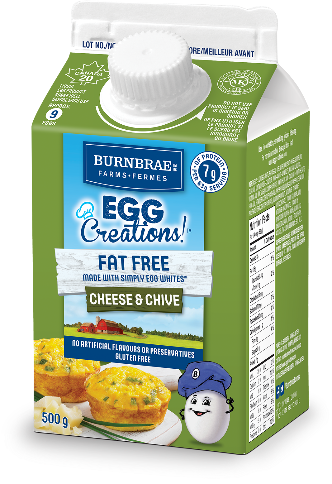Burnbrae Farms Egg Creations Carton PNG image