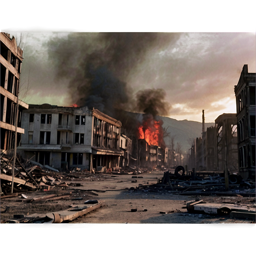 Burned Down City Png 22 PNG image