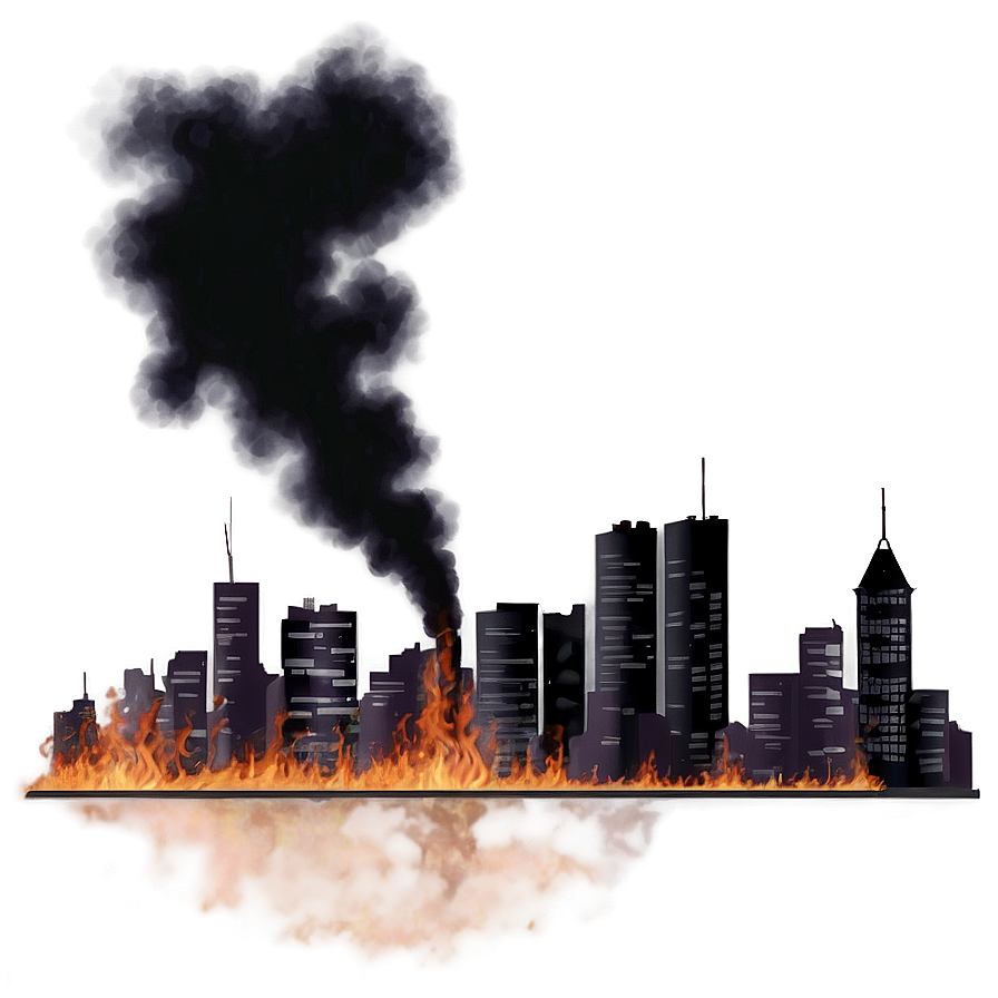 Burned Down City Png Key99 PNG image