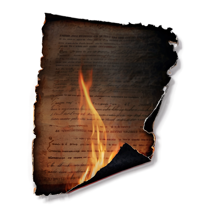 Burned Paper A PNG image