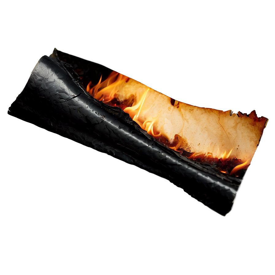 Burned Paper C PNG image