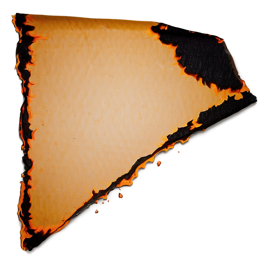 Burned Paper Corner Png 19 PNG image