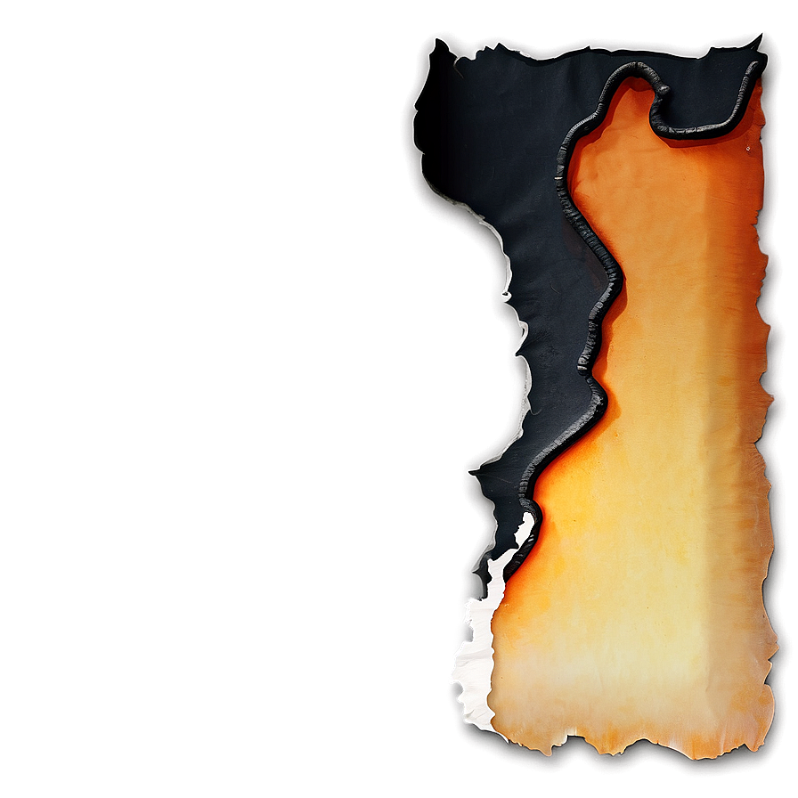 Burned Paper Corner Png 97 PNG image