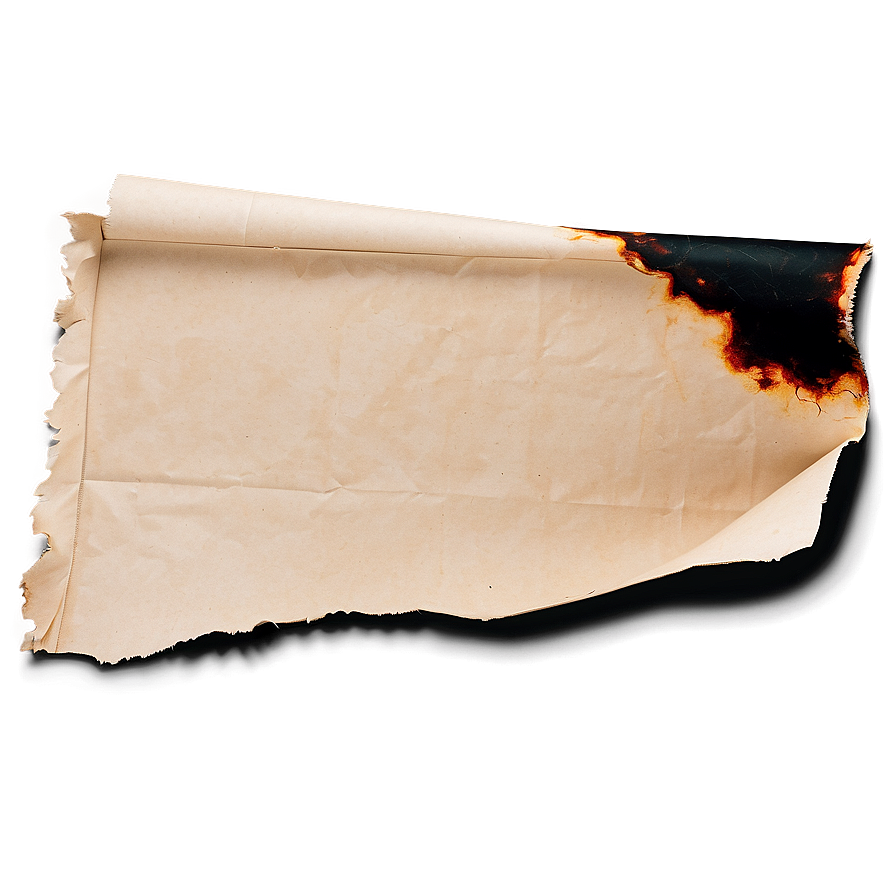 Burned Paper Sheet Png Deg91 PNG image