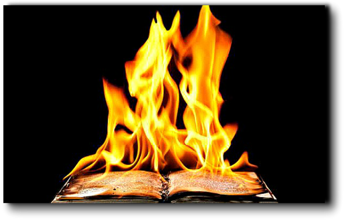 Burning Book Flames PNG image