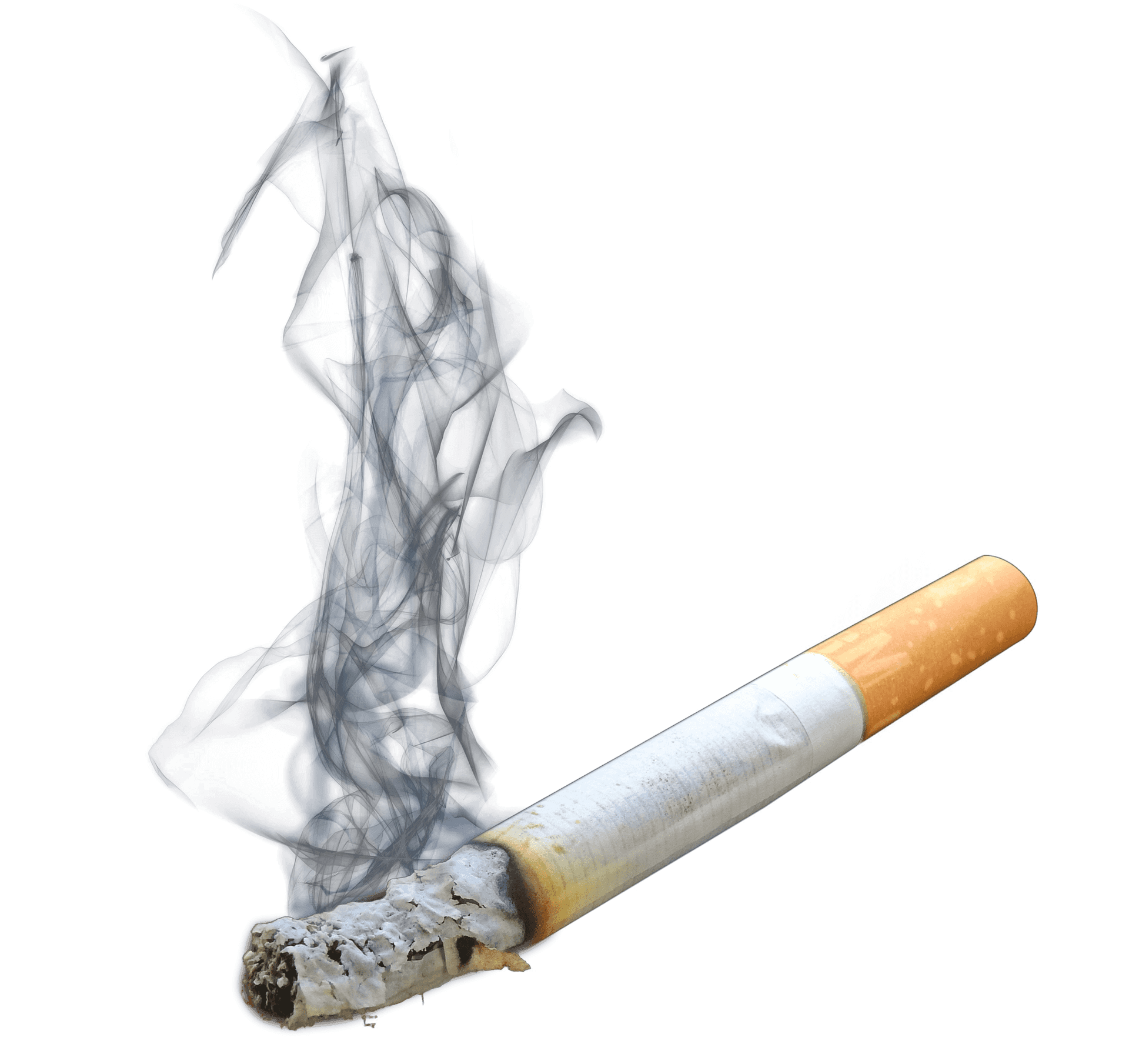 Burning Cigarette Smoke PNG image