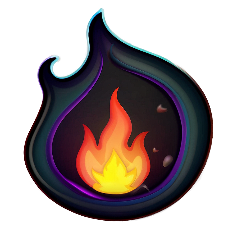 Burning Fire Emoji Creation Png Obv PNG image