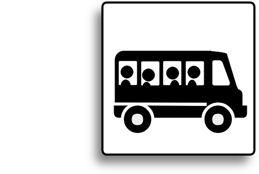 Bus Silhouette Icon PNG image