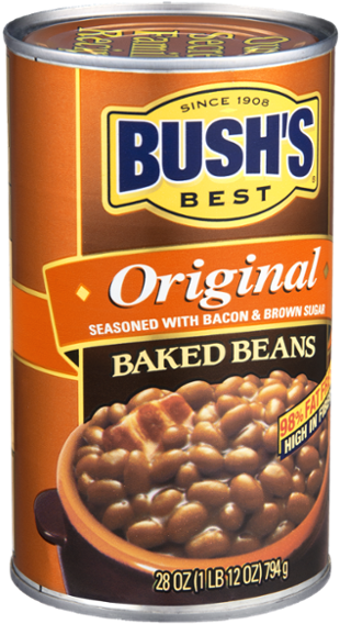 Bushs Best Original Baked Beans Can PNG image