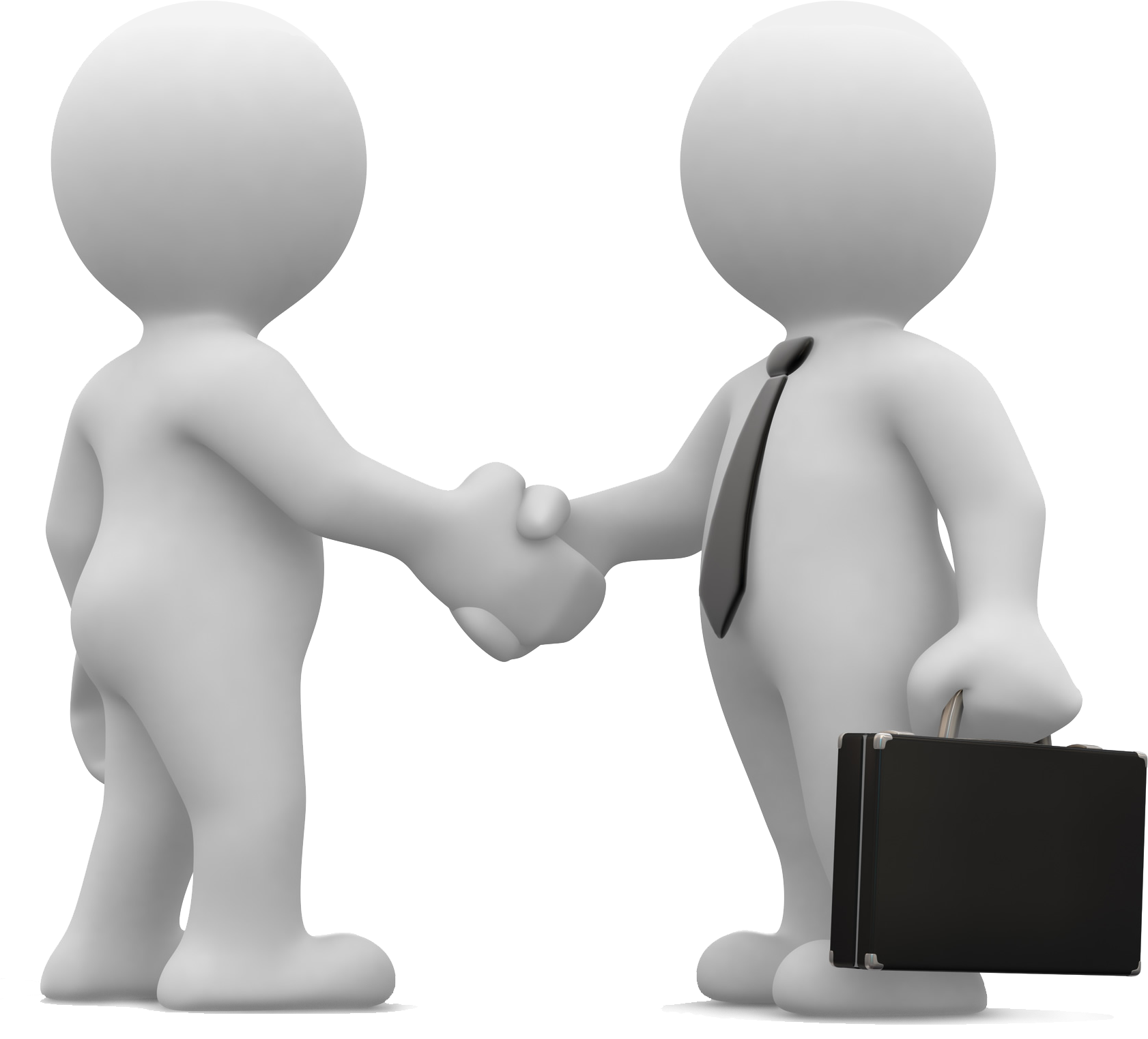 Business Handshake Between Two3 D Characters PNG image
