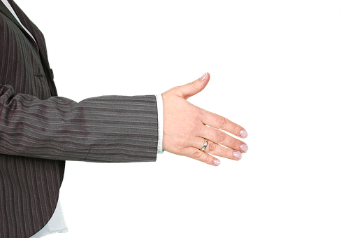 Business Handshake Offer Black Background PNG image
