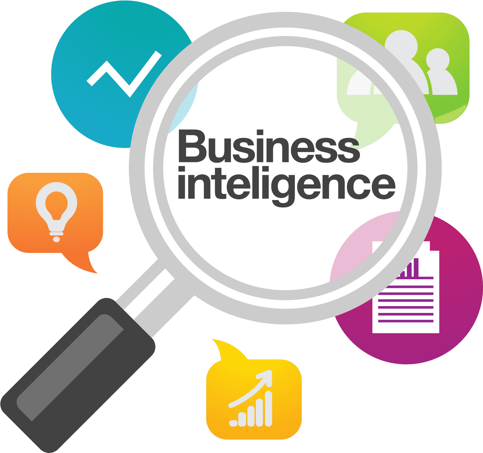 Business Intelligence Concept Illustration PNG image