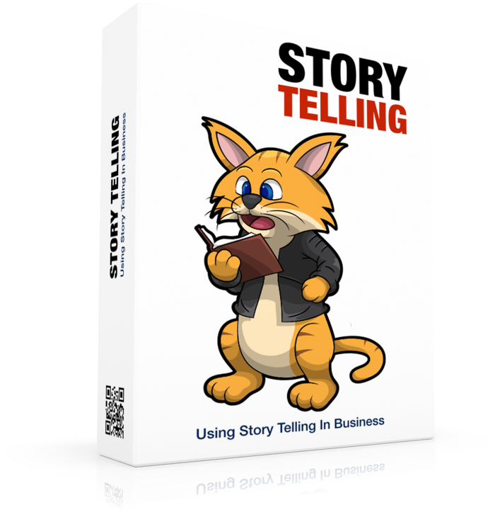 Business Storytelling Cat Book Cover PNG image