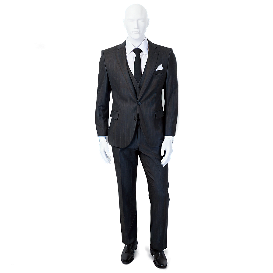 Business Suit With Vest Png Nwc PNG image