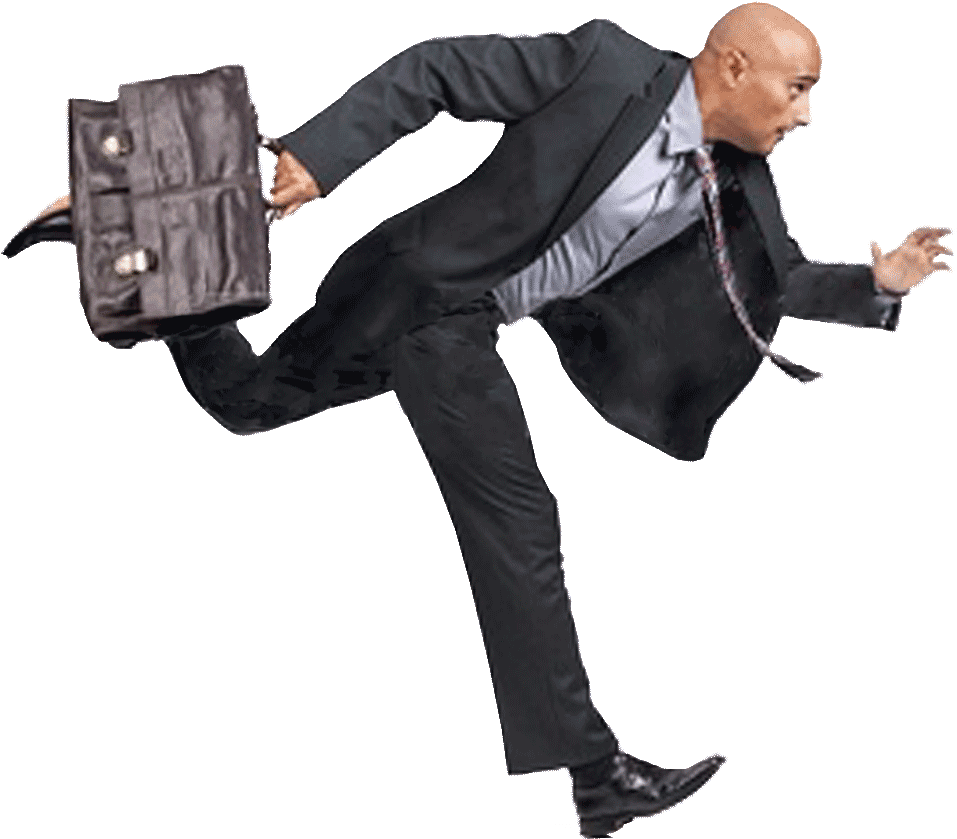 Businessman In Hurry PNG image