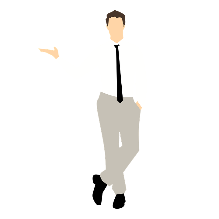 Businessman Presenting Vector PNG image