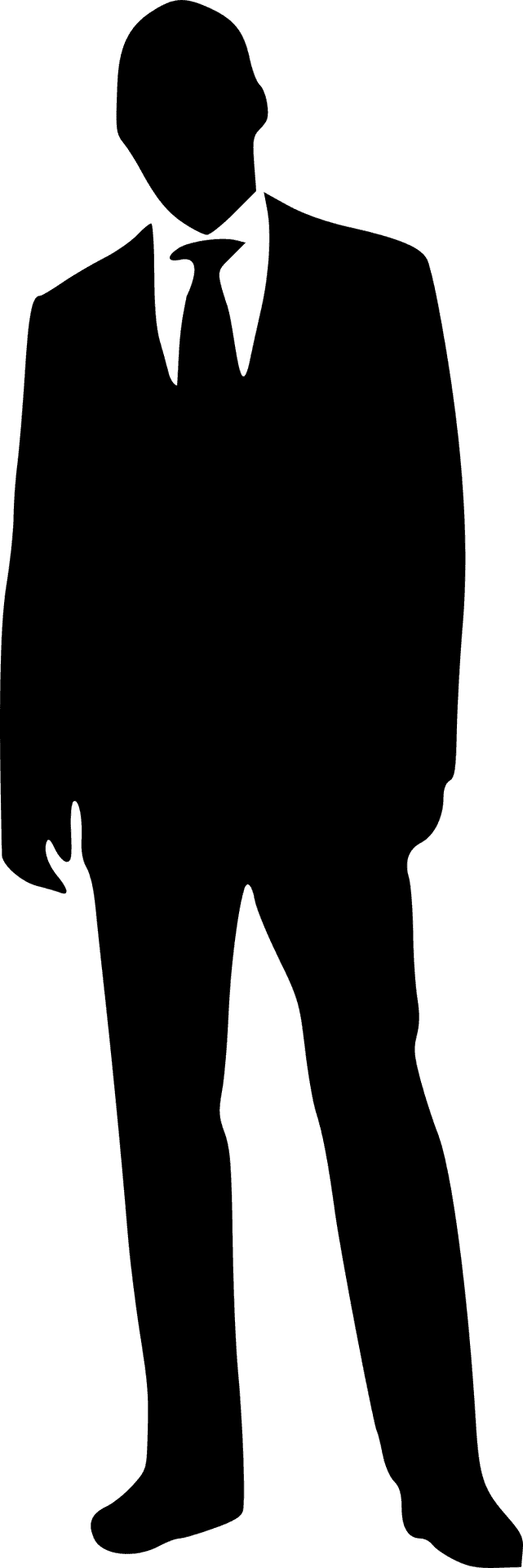 Businessman Silhouette Standing PNG image