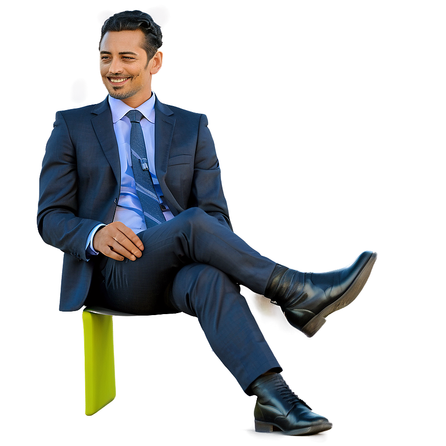 Businessman Sitting Png Mdq39 PNG image