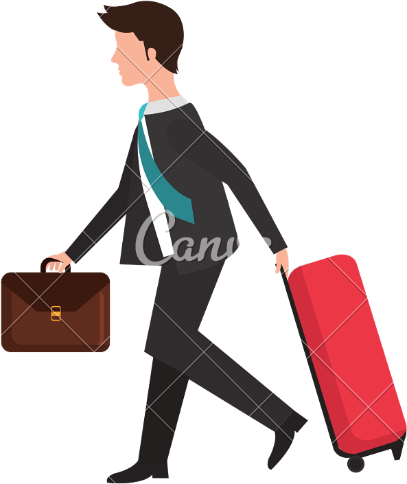 Businessman Travel Icon PNG image