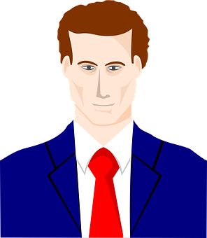 Businessman Vector Portrait PNG image