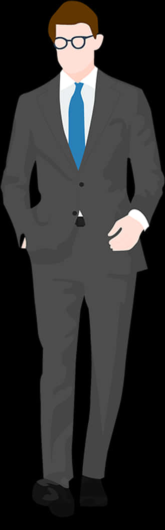 Businessmanin Formal Suit PNG image