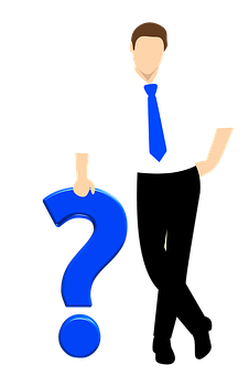 Businessmanwith Question Mark PNG image