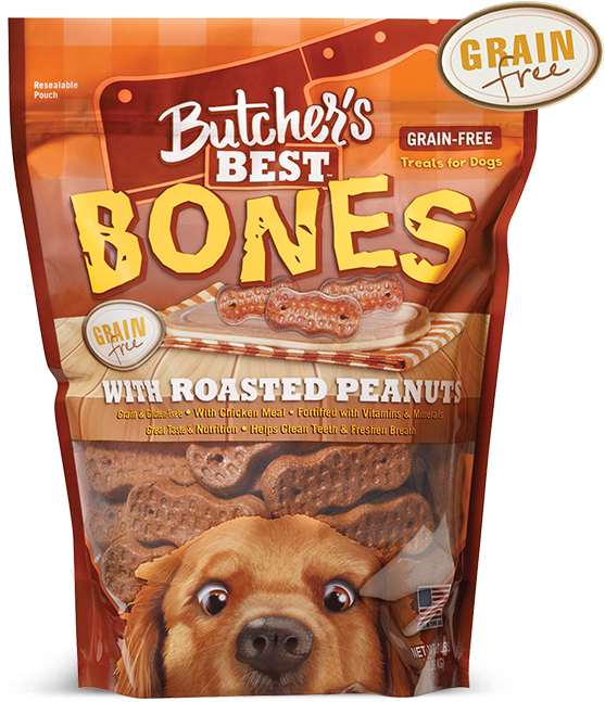 Butchers Best Bones Dog Treats Package PNG image
