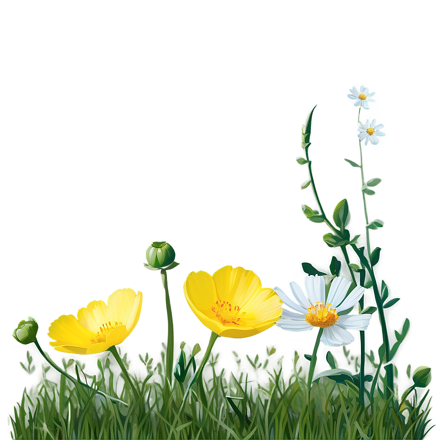 Buttercup Meadow Scene Png 92 PNG image