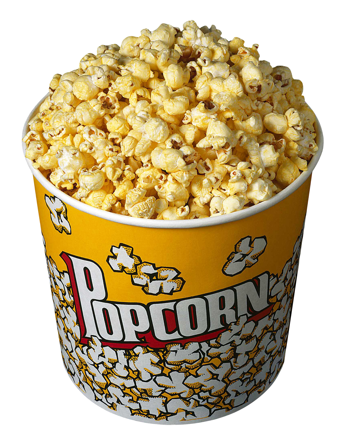 Buttered Popcornin Yellow Bucket PNG image