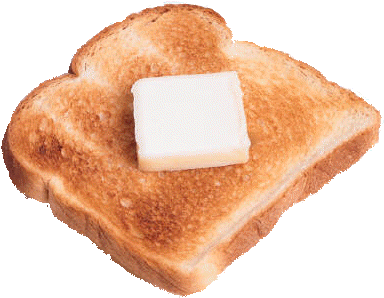 Buttered Toast Slice PNG image